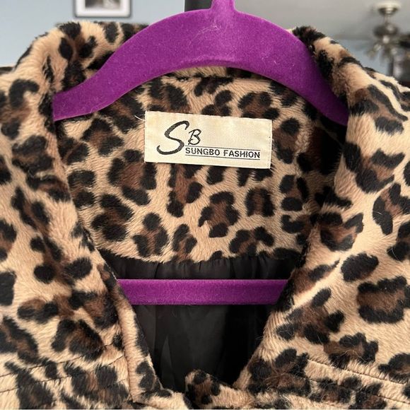 Vintage Cheetah Print Jacket - Large - Picture 4 of 9